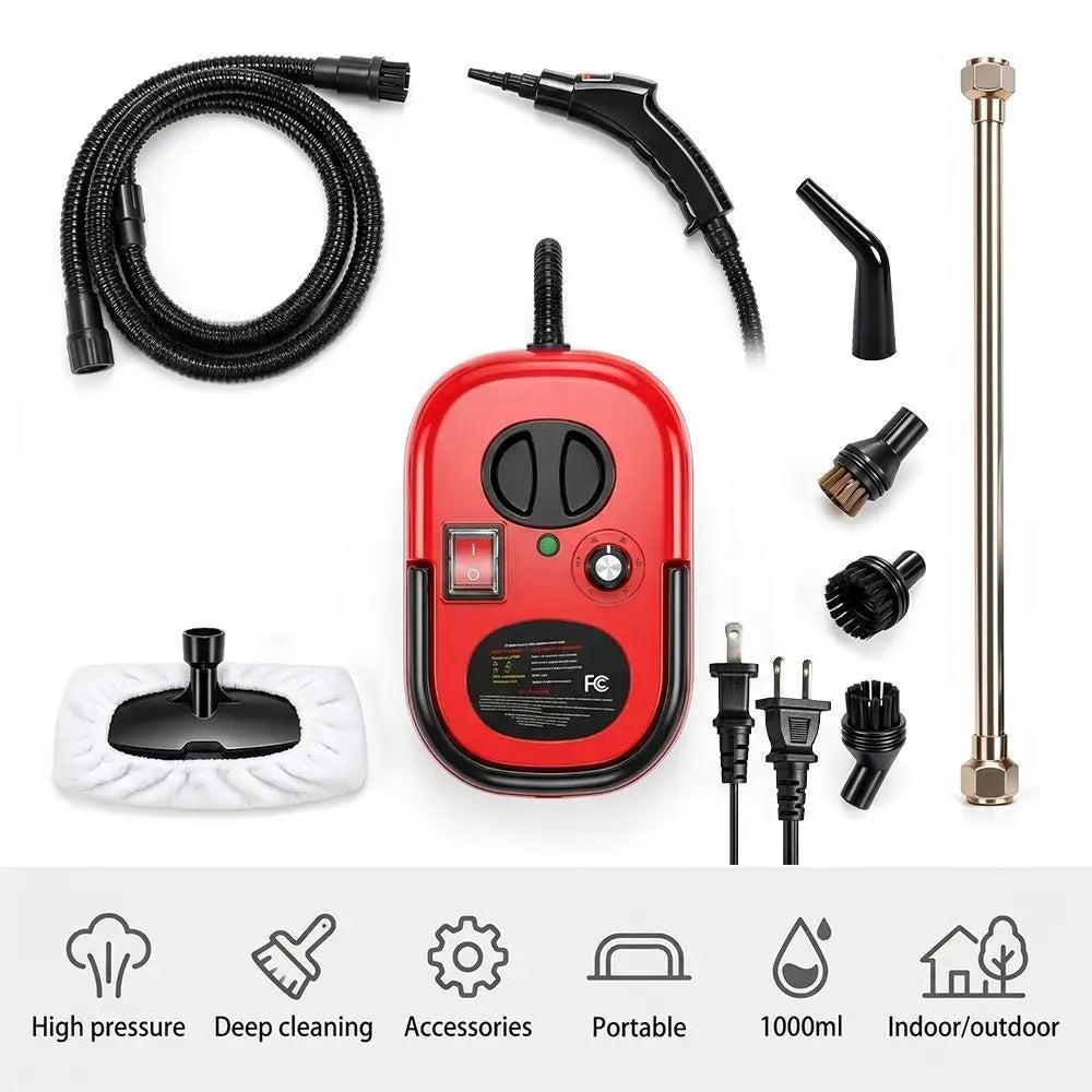 2500W Handheld Portable High-Temp Steam Cleaner, Specialty Power Tool with 2500W Power for Home Users, Tile Grout Cleaning, Grease Removal, Ideal Gift Option,Sohochic