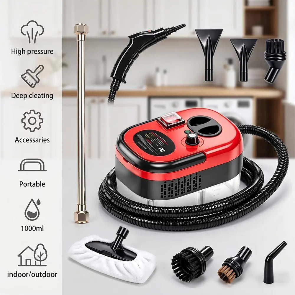 2500W Handheld Portable High-Temp Steam Cleaner, Specialty Power Tool with 2500W Power for Home Users, Tile Grout Cleaning, Grease Removal, Ideal Gift Option,Sohochic