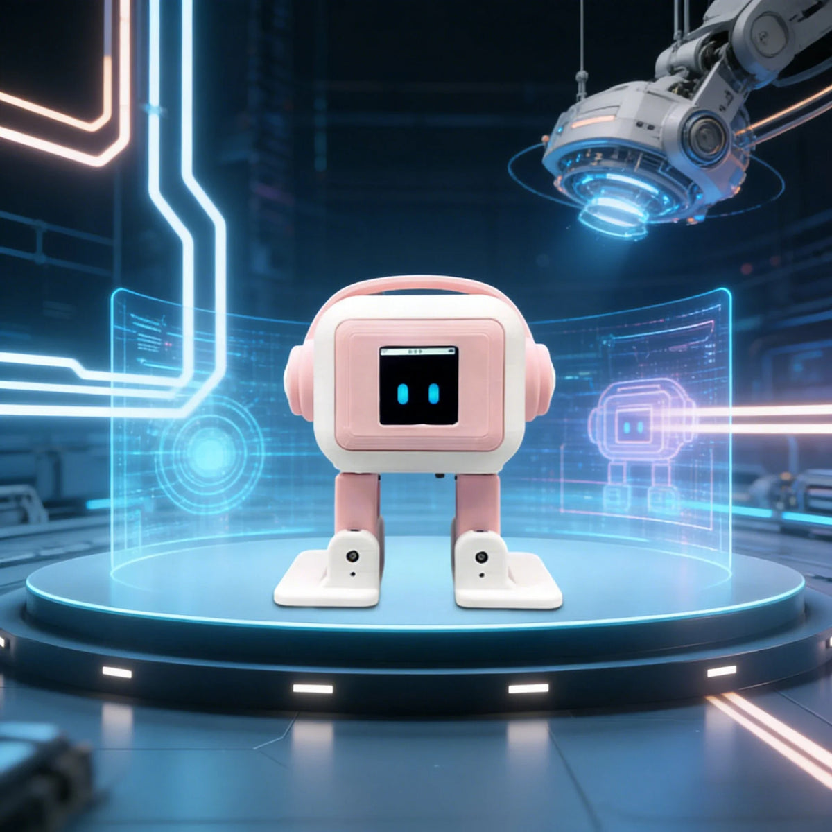 Multifunctional Desktop AI Companion Robot Interactive Chat Dance Song Play Emotional Expression Smart Robot for Bedroom Office