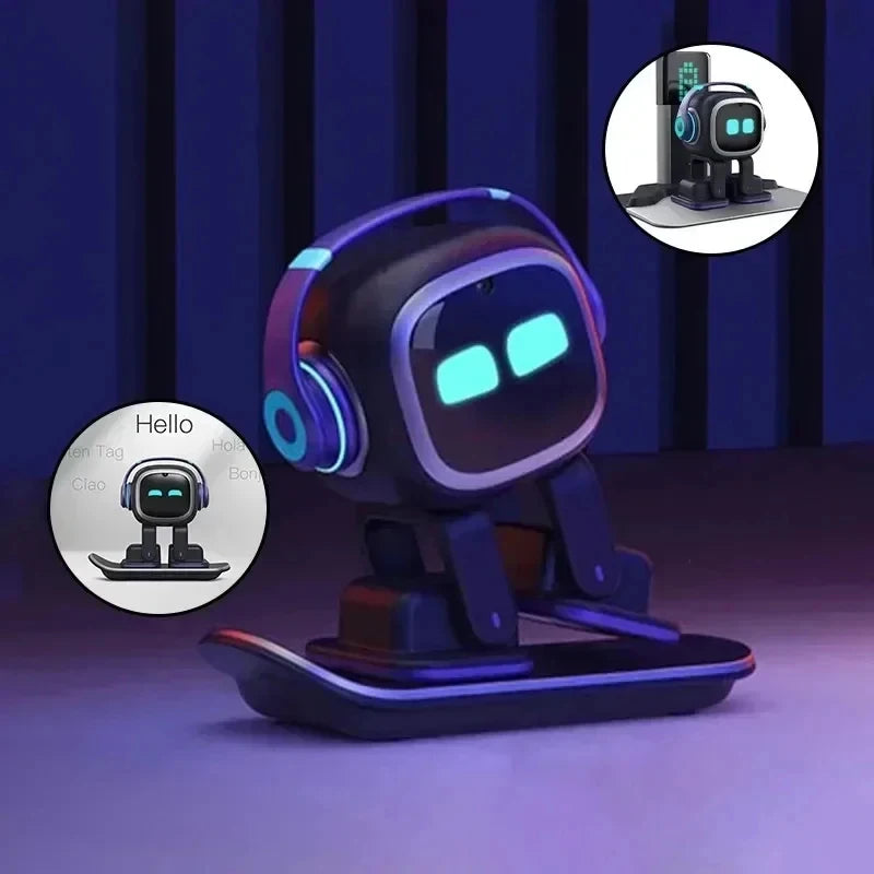 Multifunctional Desktop AI Companion Robot Interactive Chat Dance Song Play Emotional Expression Smart Robot for Bedroom Office