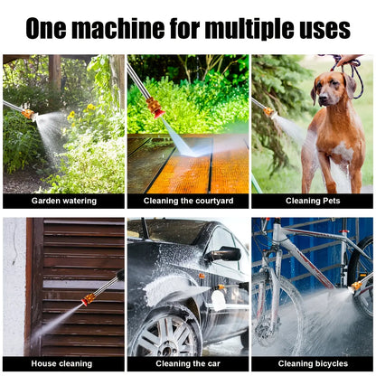48V Heavy-Duty Cordless Pressure Washer with Foam Sprayer, 2 Rechargeable Batteries & 4 Interchangeable Nozzles for Cars, Patios & Garden