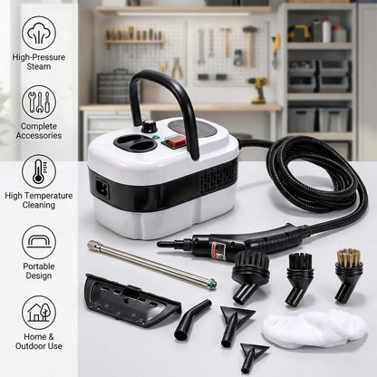 2500W Handheld Portable High-Temp Steam Cleaner, Specialty Power Tool with 2500W Power for Home Users, Tile Grout Cleaning, Grease Removal, Ideal Gift Option,Sohochic