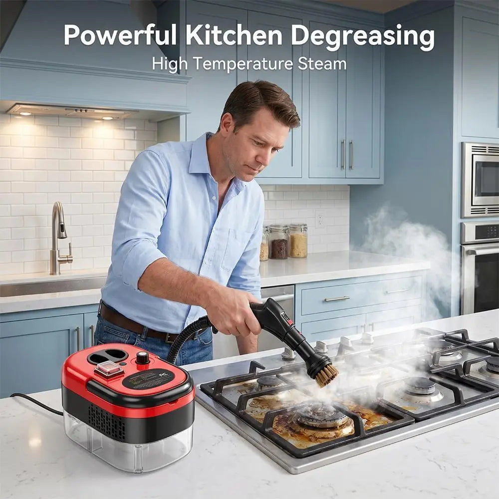 2500W Handheld Portable High-Temp Steam Cleaner, Specialty Power Tool with 2500W Power for Home Users, Tile Grout Cleaning, Grease Removal, Ideal Gift Option,Sohochic